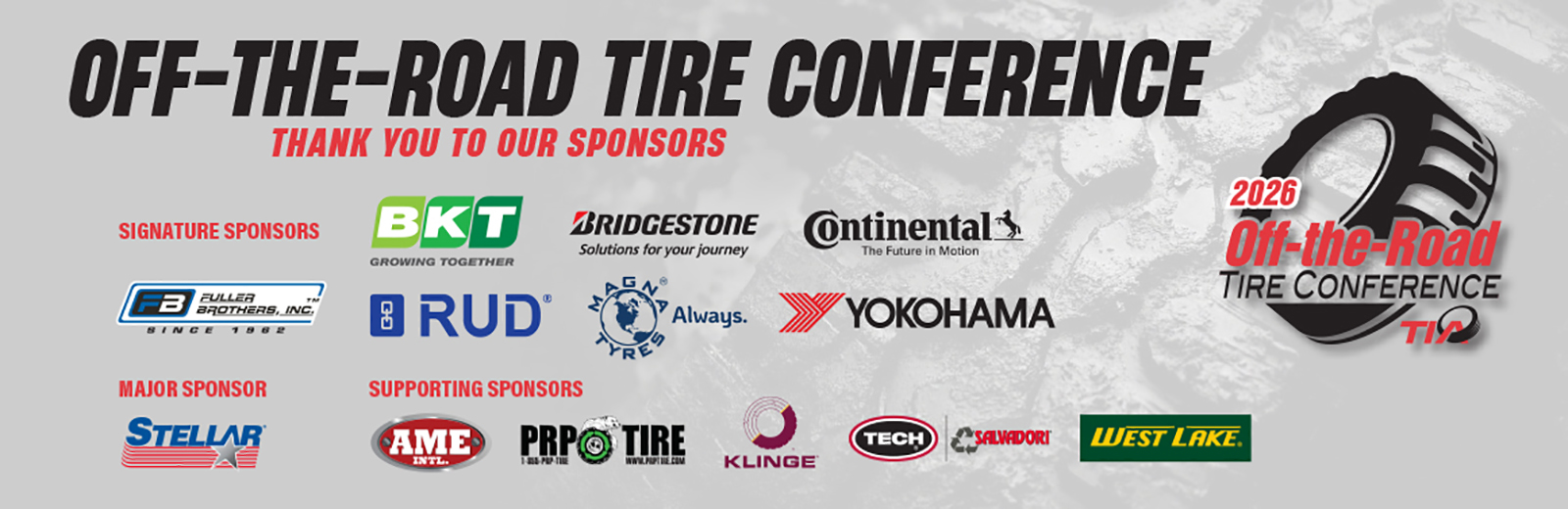 OTR Tire Conference Sponsors